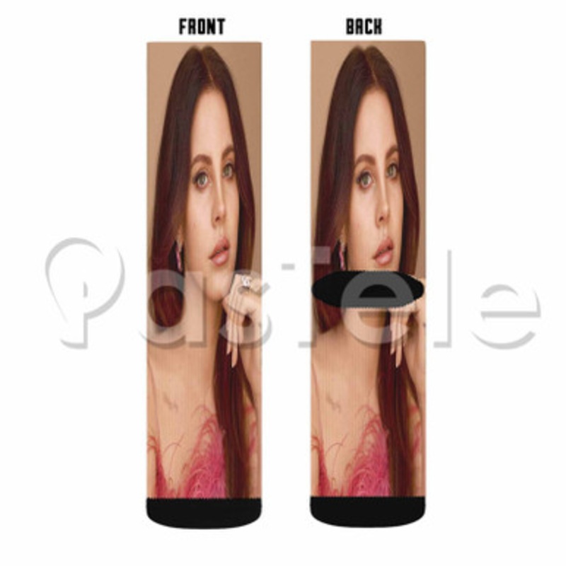 Lana Del Rey Custom Sublimation Personalized Printed Socks Polyester Acrylic Nylon Spandex