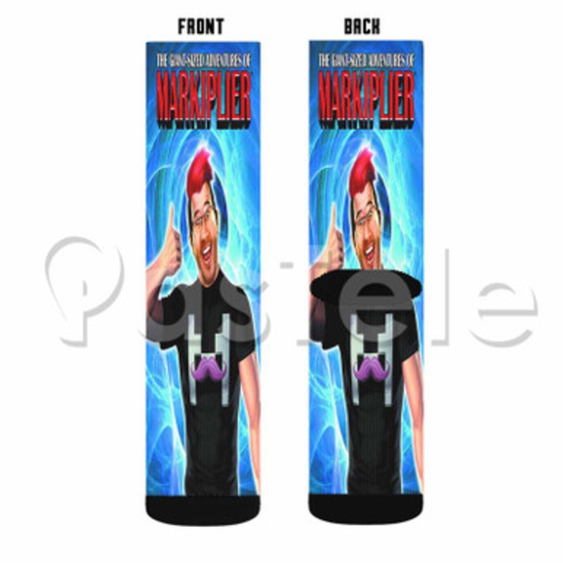 Markiplier Smile Custom Sublimation Personalized Printed Socks Polyester Acrylic Nylon Spandex