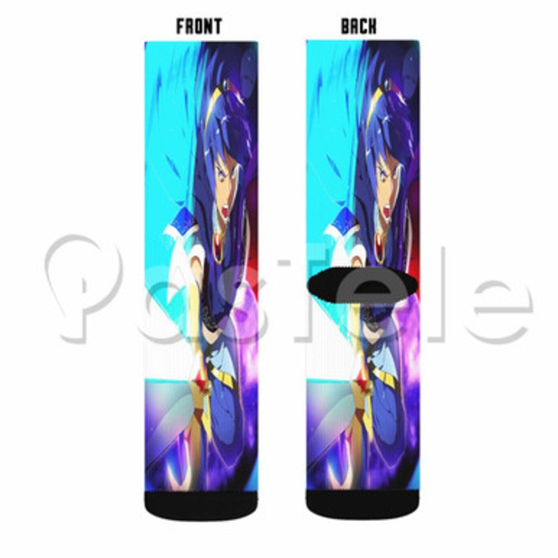 Marth Fire Emblem Custom Sublimation Printed Socks Polyester Acrylic Nylon Spandex