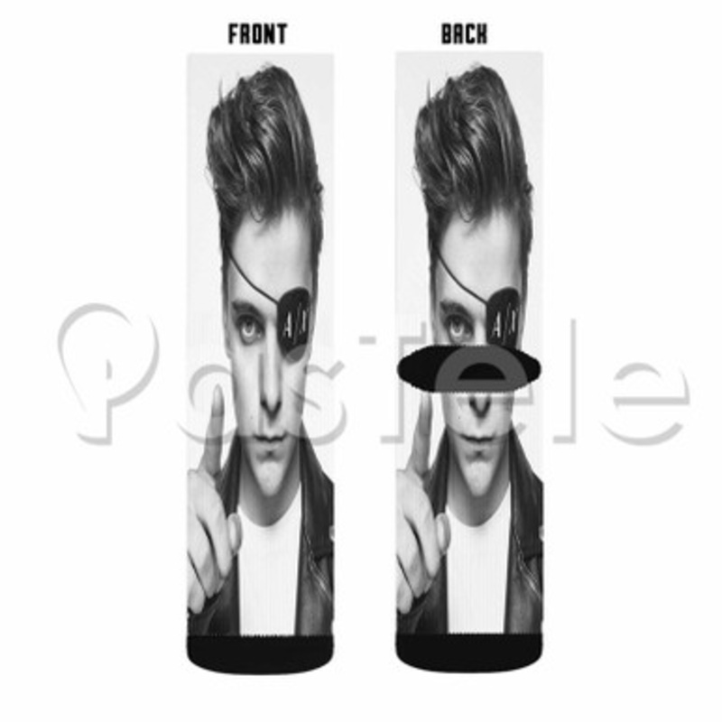 Martin Garrix Custom Sublimation Personalized Printed Socks Polyester Acrylic Nylon Spandex