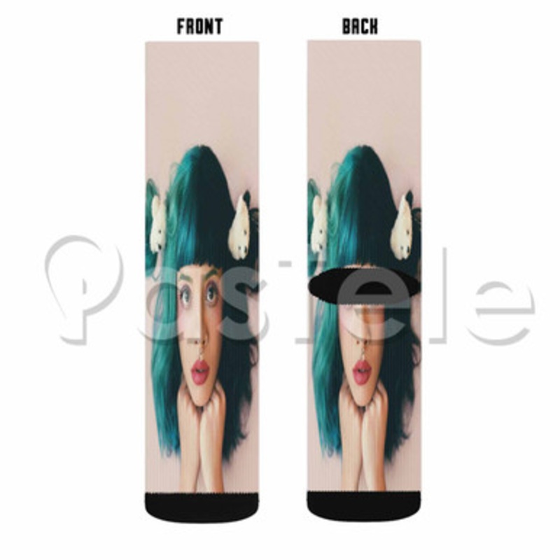 Melanie Martinez Custom Sublimation Printed Socks Polyester Acrylic Nylon Spandex