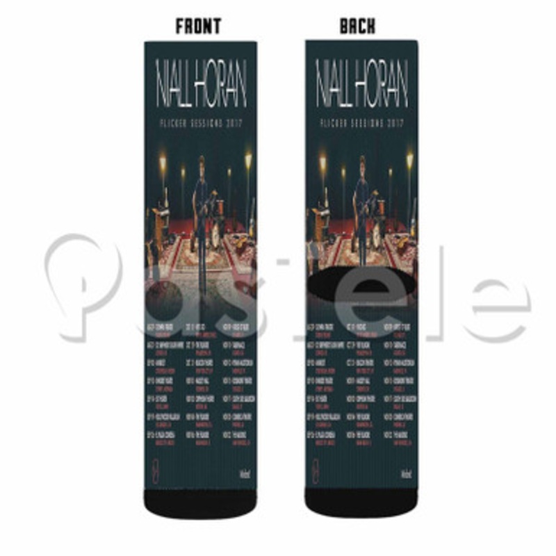 Niall Horan Flicker Sessions Custom Sublimation Personalized Printed Socks Polyester Acrylic Nylon Spandex
