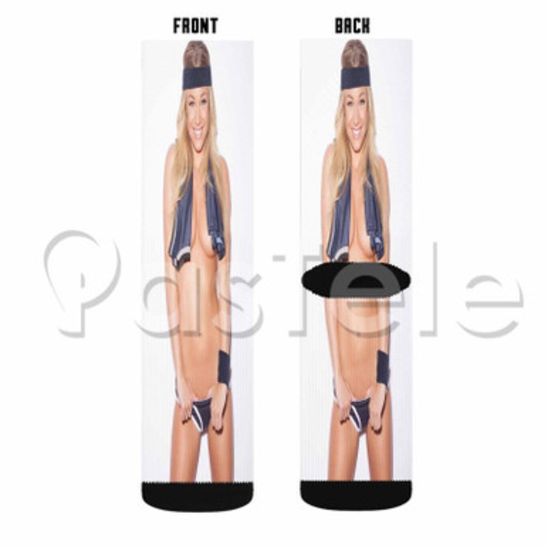 Nikki Leigh Custom Sublimation Personalized Printed Socks Polyester Acrylic Nylon Spandex