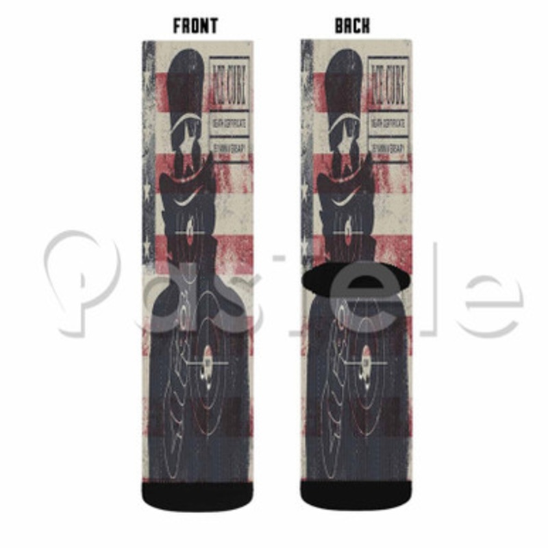 Only One Me Ice Cube Custom Sublimation Personalized Printed Socks Polyester Acrylic Nylon Spandex