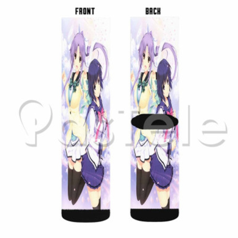 Pretty x Cation 2 The Animation Custom Sublimation Personalized Printed Socks Polyester Acrylic Nylon Spandex