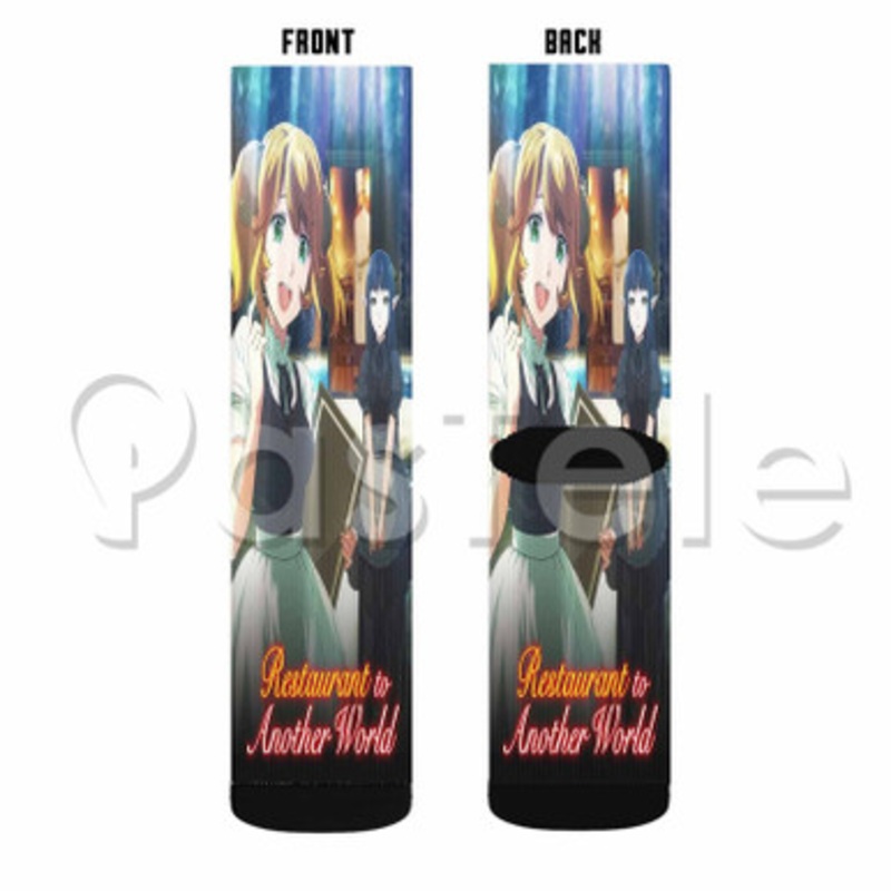 Restaurant to Another World Custom Sublimation Personalized Printed Socks Polyester Acrylic Nylon Spandex