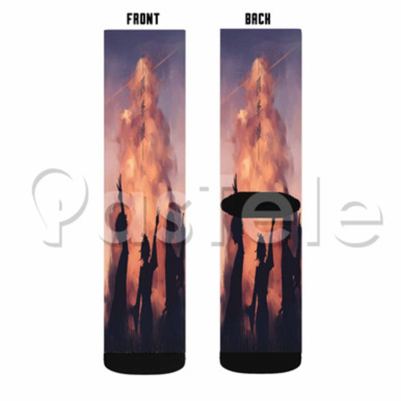 Samurai Champloo Custom Sublimation Printed Socks Polyester Acrylic Nylon Spandex