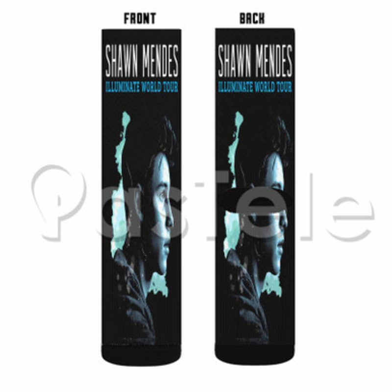 Shawn Mendes Tour Custom Sublimation Personalized Printed Socks Polyester Acrylic Nylon Spandex
