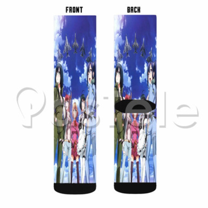 Shirobako Custom Sublimation Printed Socks Polyester Acrylic Nylon Spandex