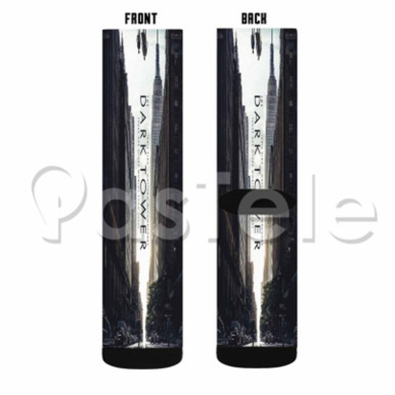 The Dark Tower Custom Sublimation Personalized Printed Socks Polyester Acrylic Nylon Spandex
