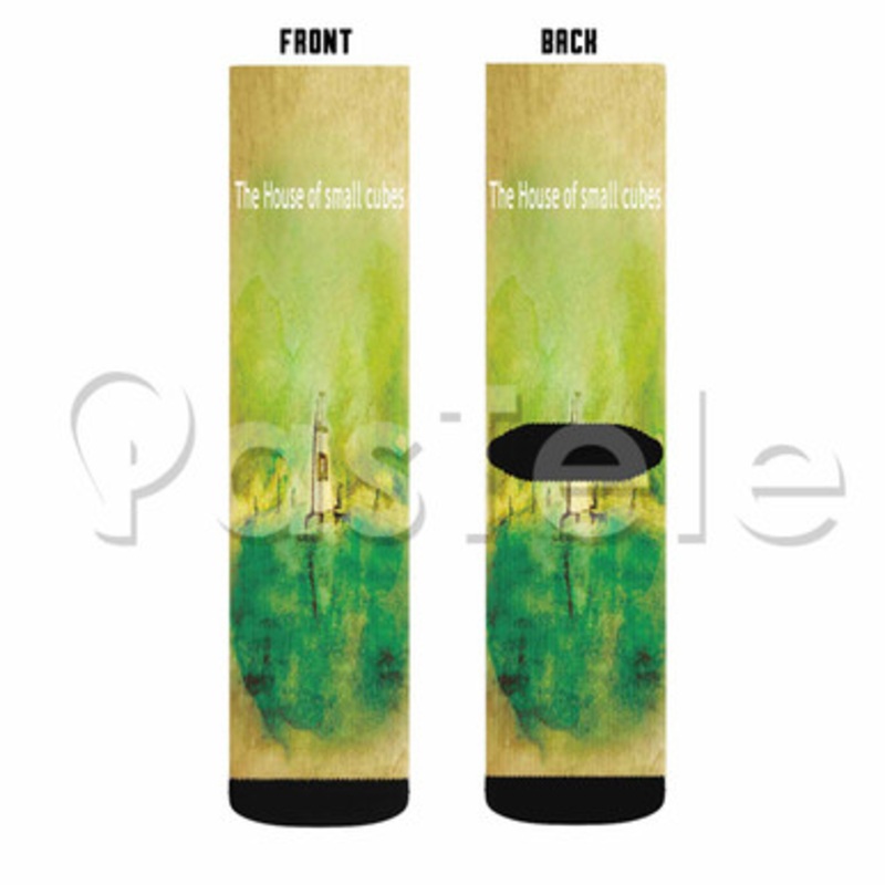 The House of Small Cubes Custom Sublimation Printed Socks Polyester Acrylic Nylon Spandex