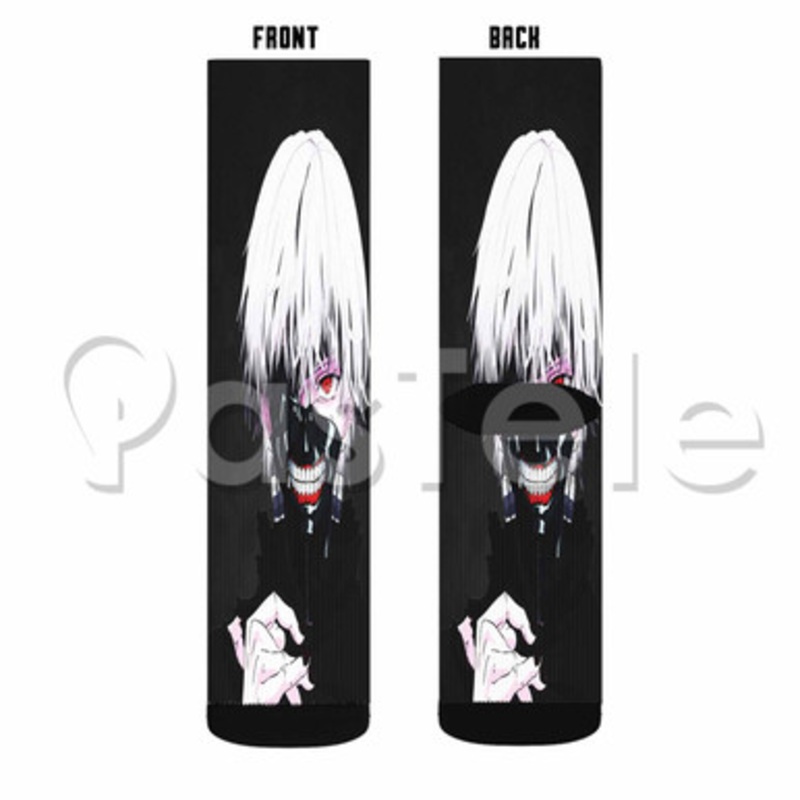 Tokyo Ghoul Custom Sublimation Printed Socks Polyester Acrylic Nylon Spandex