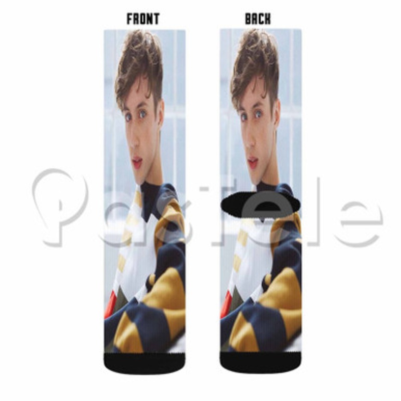 Troye Sivan Custom Sublimation Personalized Printed Socks Polyester Acrylic Nylon Spandex