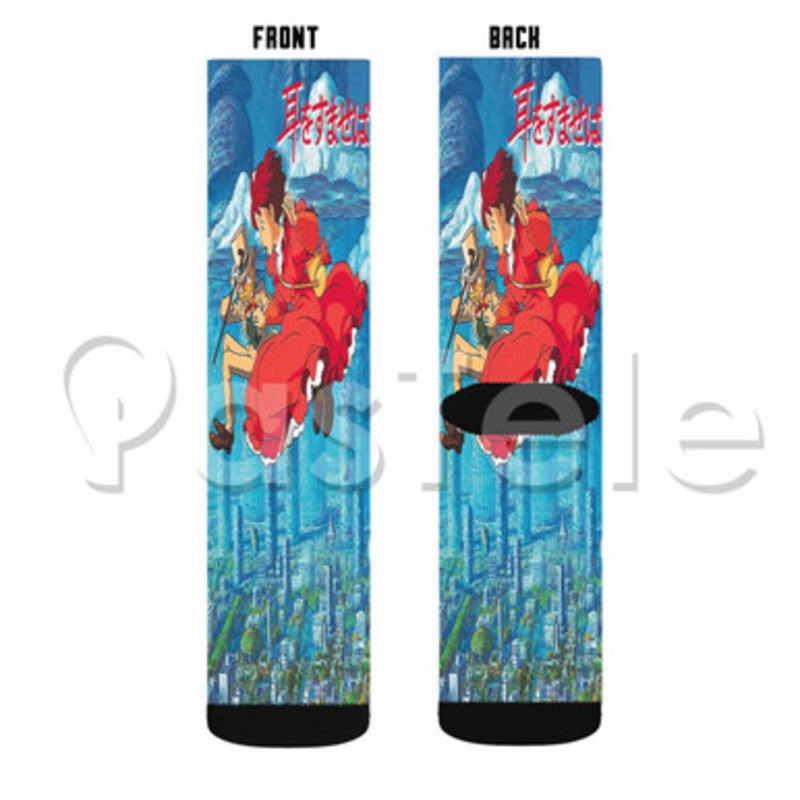 Whisper of the Heart Custom Sublimation Printed Socks Polyester Acrylic Nylon Spandex