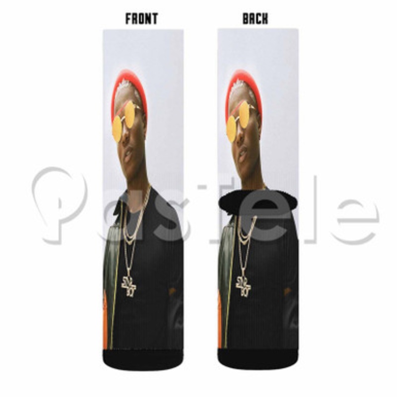 Wiz Kid Custom Sublimation Personalized Printed Socks Polyester Acrylic Nylon Spandex