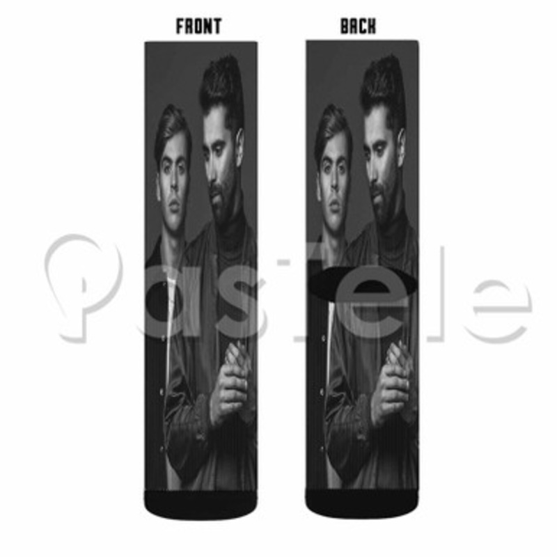 Yellow Claw Custom Sublimation Personalized Printed Socks Polyester Acrylic Nylon Spandex