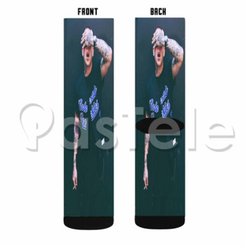 Blackbear Custom Sublimation Printed Socks Polyester Acrylic Nylon Spandex