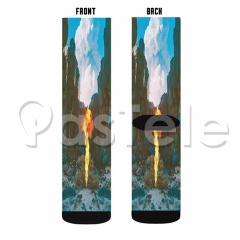 Bonobo Break Apart Custom Sublimation Printed Socks Polyester Acrylic Nylon Spandex