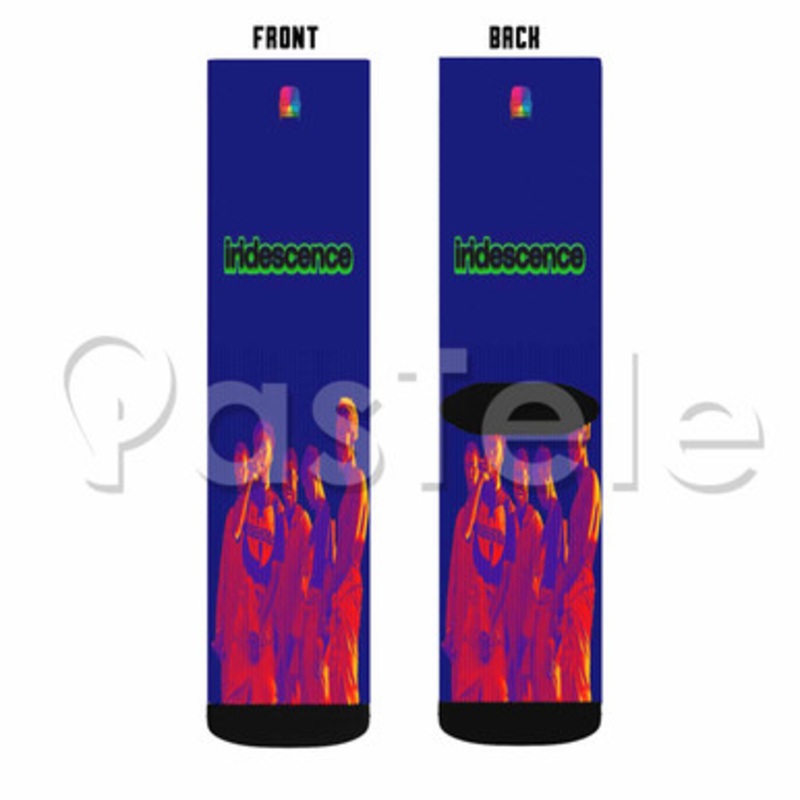 Brockhampton Iridescence Matt Custom Sublimation Printed Socks Polyester Acrylic Nylon Spandex