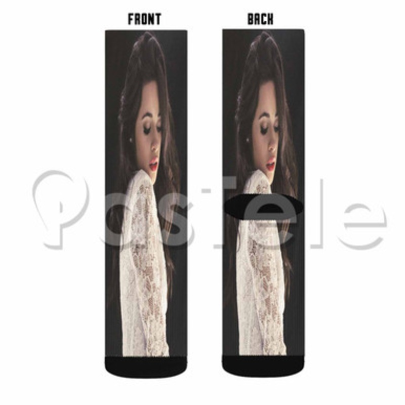 Camila Cabello Fifth Harmony Custom Sublimation Printed Socks Polyester Acrylic Nylon Spandex