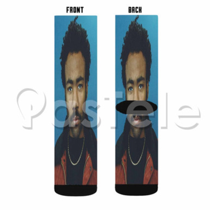 Childish Gambino Redbone Custom Sublimation Printed Socks Polyester Acrylic Nylon Spandex