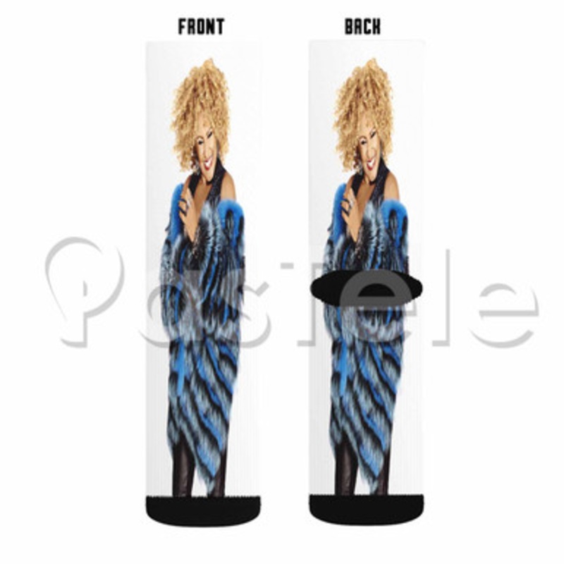 Darlene Love Custom Sublimation Printed Socks Polyester Acrylic Nylon Spandex