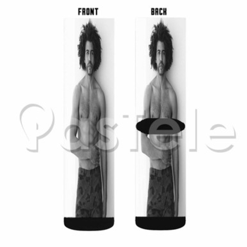 Daveed Diggs Custom Sublimation Printed Socks Polyester Acrylic Nylon Spandex