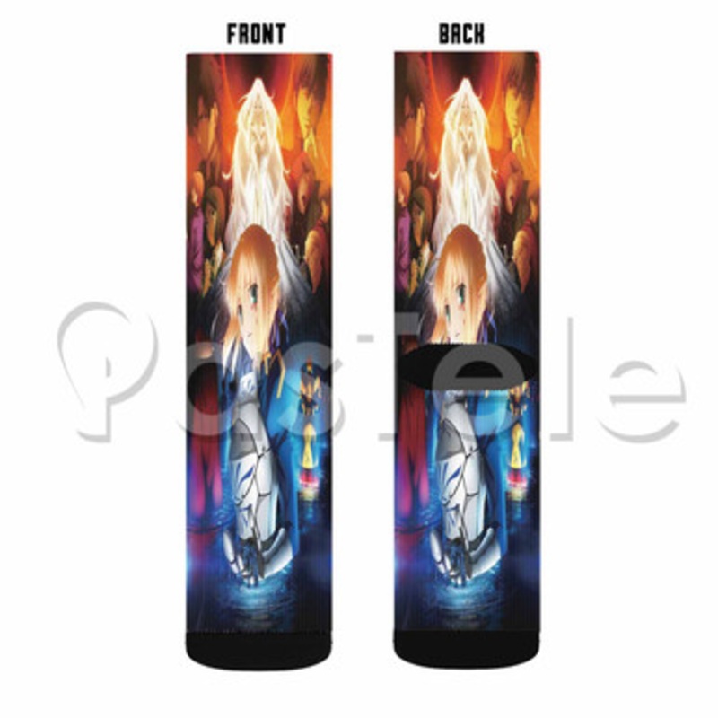 Fate Zero Custom Sublimation Printed Socks Polyester Acrylic Nylon Spandex
