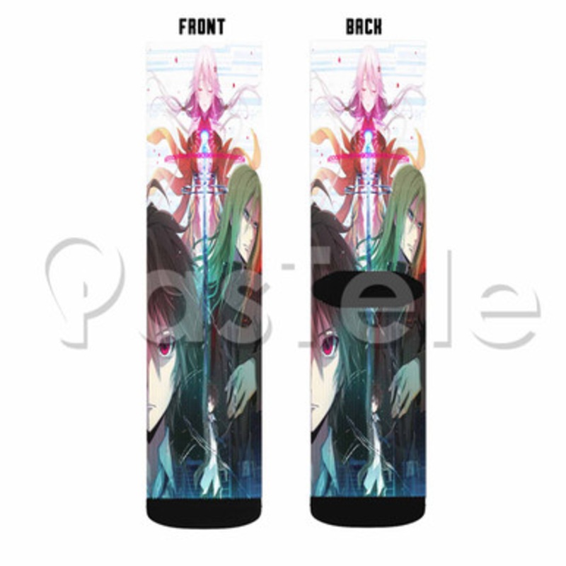 Guilty Crown 2 Custom Sublimation Printed Socks Polyester Acrylic Nylon Spandex