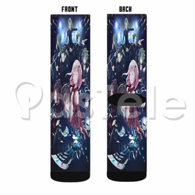 Guilty Crown Custom Sublimation Printed Socks Polyester Acrylic Nylon Spandex