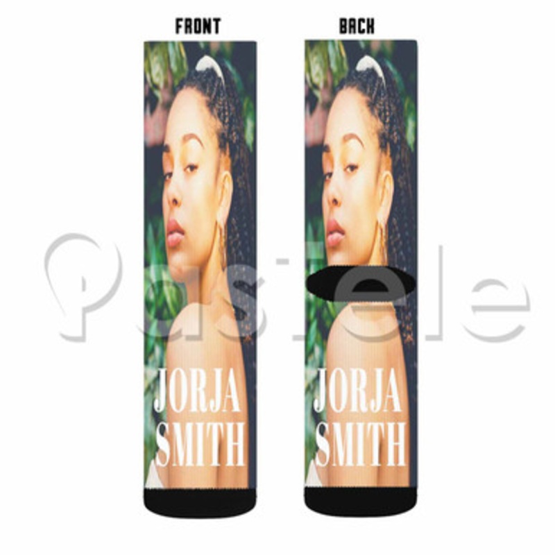 Jorja Smith Custom Sublimation Printed Socks Polyester Acrylic Nylon Spandex