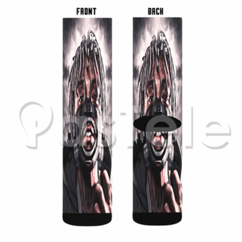 Juice WRLD Custom Sublimation Printed Socks Polyester Acrylic Nylon Spandex