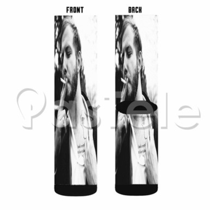 Justin Vernon Bon Iver Custom Sublimation Printed Socks Polyester Acrylic Nylon Spandex