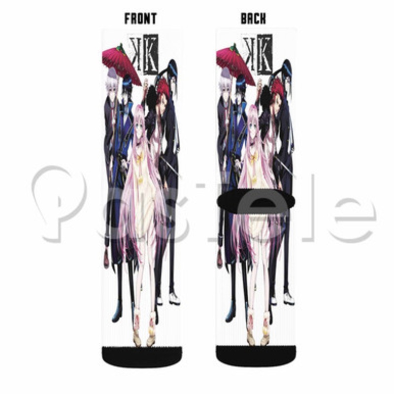 K Anime Custom Sublimation Printed Socks Polyester Acrylic Nylon Spandex