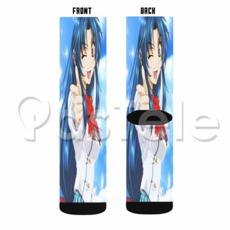 Kaname Chidori Full Metal Panic Custom Sublimation Printed Socks Polyester Acrylic Nylon Spandex