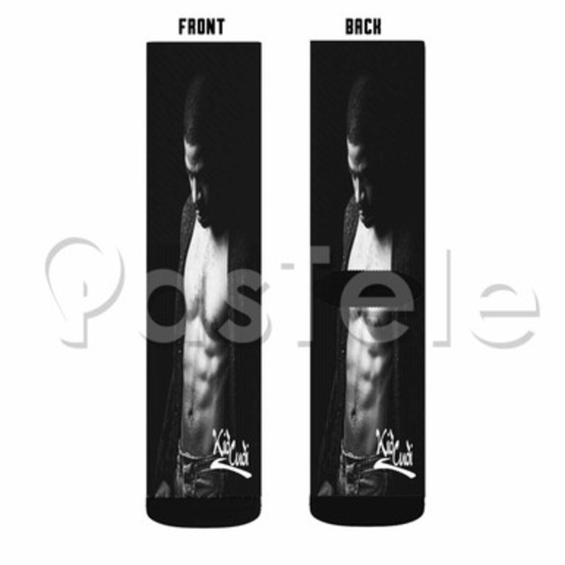Kid Cudi Surfin Custom Sublimation Printed Socks Polyester Acrylic Nylon Spandex