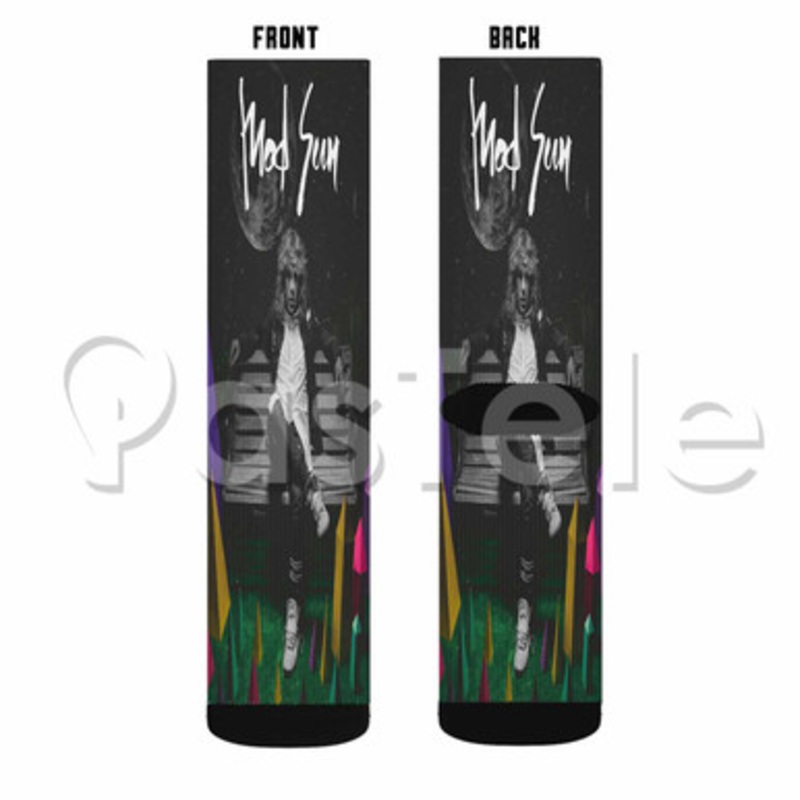 Mod Sun Custom Sublimation Printed Socks Polyester Acrylic Nylon Spandex