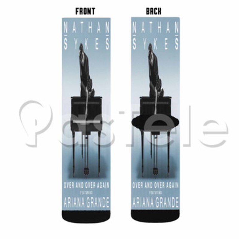 Nathan Sykes Over And Over Again Custom Sublimation Printed Socks Polyester Acrylic Nylon Spandex