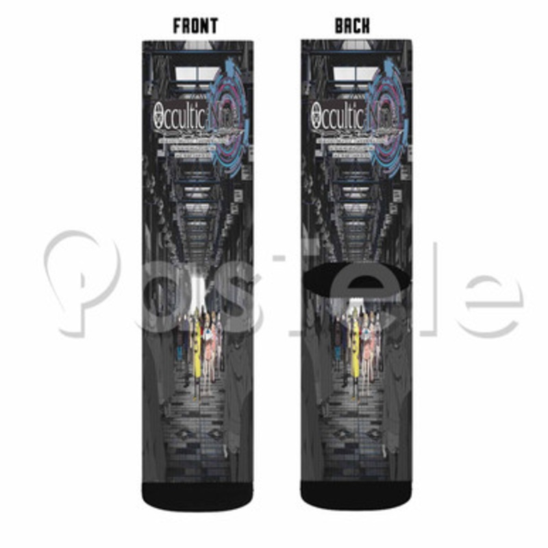 Occultic Nine Custom Sublimation Printed Socks Polyester Acrylic Nylon Spandex