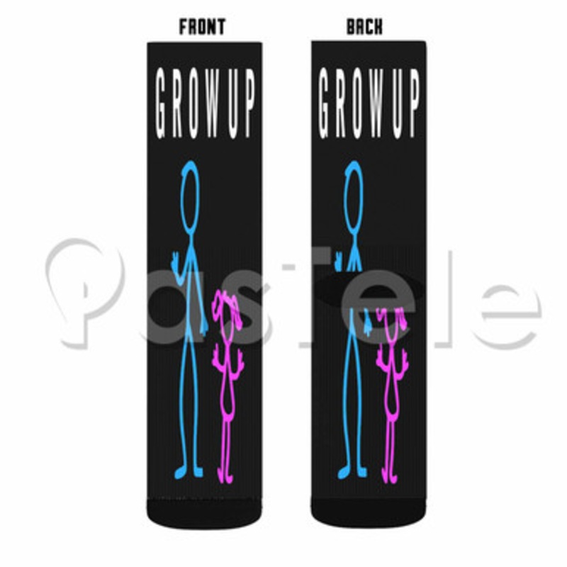Olly Murs Grow Up Custom Sublimation Printed Socks Polyester Acrylic Nylon Spandex