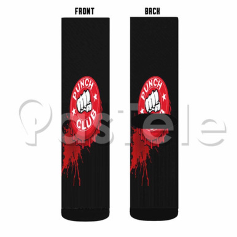 Punch Club Custom Sublimation Printed Socks Polyester Acrylic Nylon Spandex