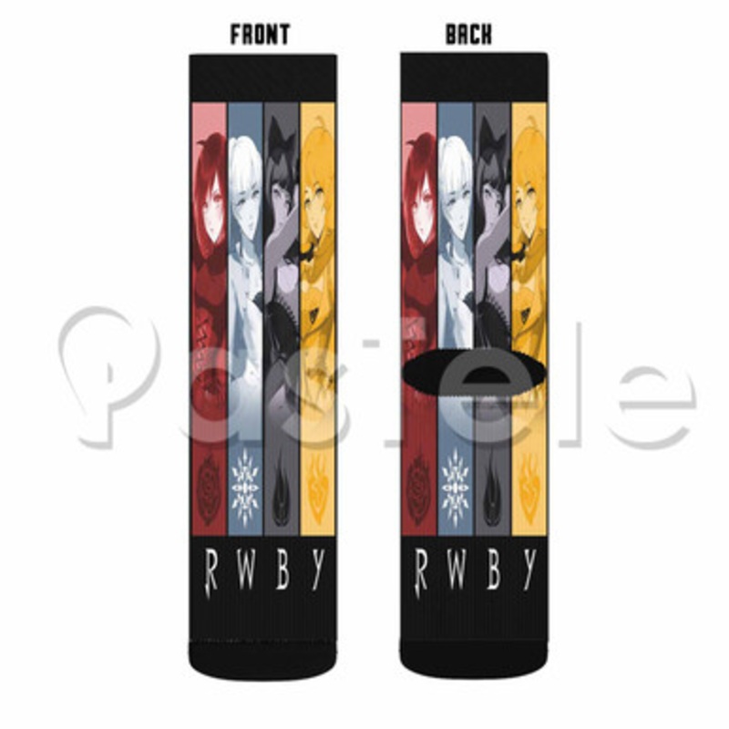 RWBY Custom Sublimation Printed Socks Polyester Acrylic Nylon Spandex