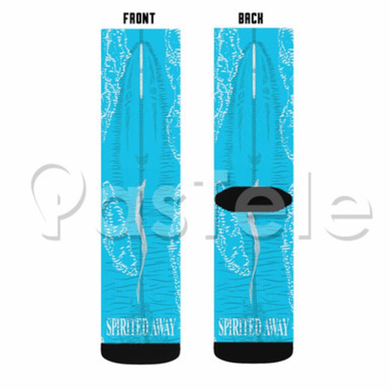Spirited Away Custom Sublimation Printed Socks Polyester Acrylic Nylon Spandex