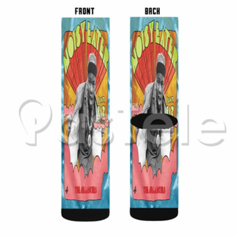 The Avalanches The Noisy Eater Custom Sublimation Printed Socks Polyester Acrylic Nylon Spandex