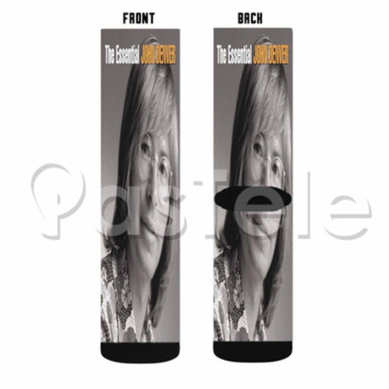 The Essential John Denver Custom Sublimation Printed Socks Polyester Acrylic Nylon Spandex