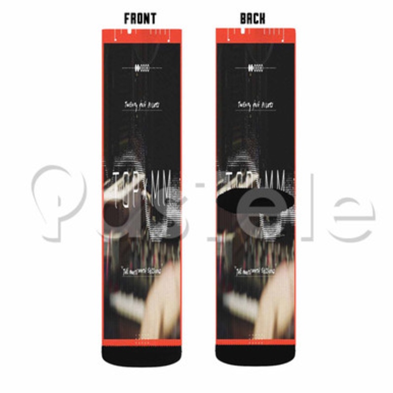 Twentu One Pilots TOPx MM Custom Sublimation Printed Socks Polyester Acrylic Nylon Spandex