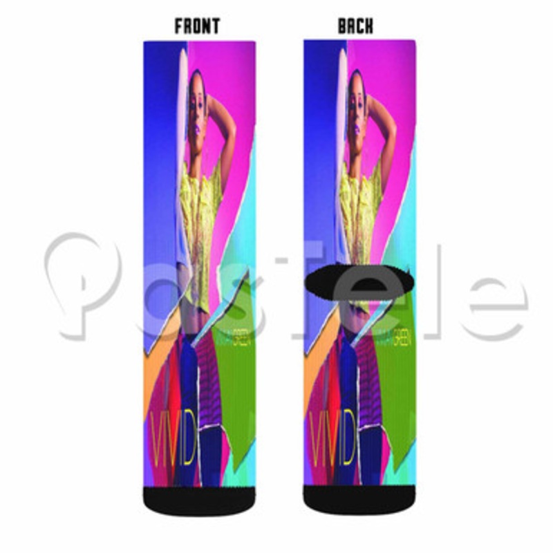 Vivian Green Custom Sublimation Printed Socks Polyester Acrylic Nylon Spandex