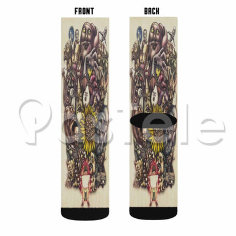 Yamishibai Japanese Ghost Stories Custom Sublimation Printed Socks Polyester Acrylic Nylon Spandex