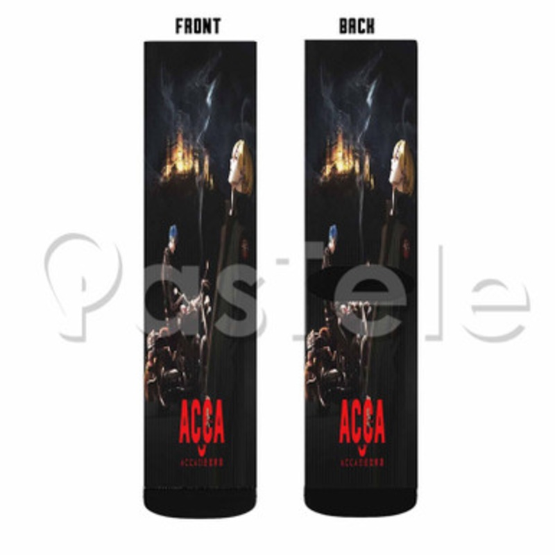 ACCA 13 Territory Inspection Dept Custom Sublimation Printed Socks Polyester Acrylic Nylon Spandex