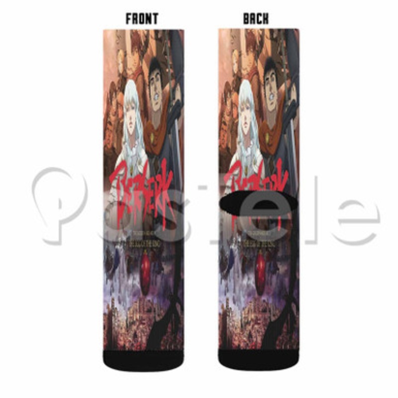 Berserk The Golden Age Arc I The Egg of the King Custom Sublimation Printed Socks Polyester Acrylic